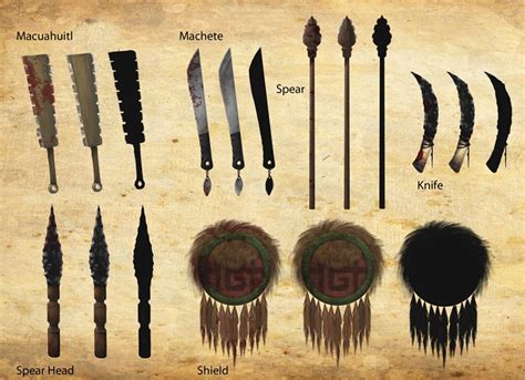 List Of What Types Of Weapons Did The Aztecs Use References