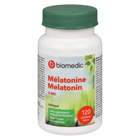 Biomedic Melatonin 3mg Tablets 120un Familiprix