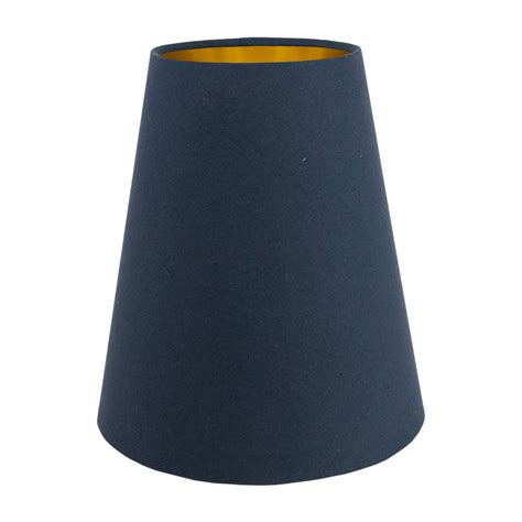 Dark Navy Blue Cotton Tall Empire Lampshade Lampshade Barn