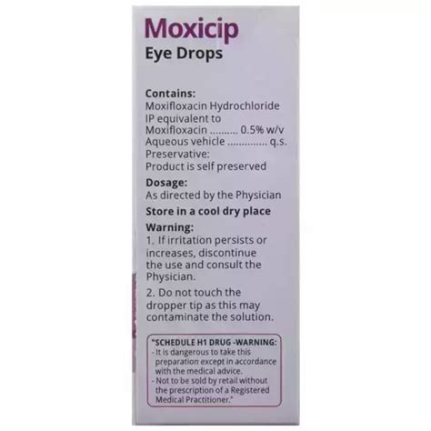 Moxicip Eye Drop In Hindi