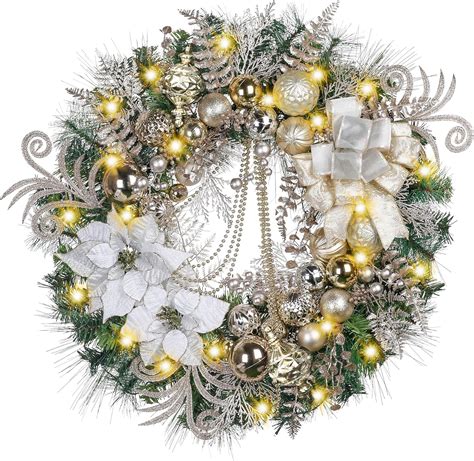 Valery Madelyn 30 Christmas Wreath For Indoor Outdoor Christmas Decor