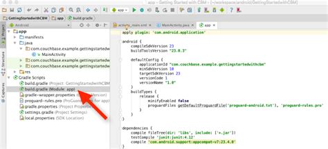 Quickstart With Couchbase Lite Android Studio And Gradle The