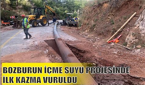 BOZBURUN İÇME SUYU PROJESİNDE İLK KAZMA VURULDU Genel Muğla Meydan