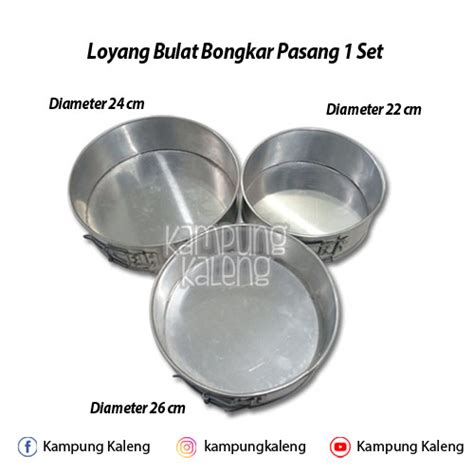 Loyang Bulat Bongkar Pasang Set Kampung Kaleng