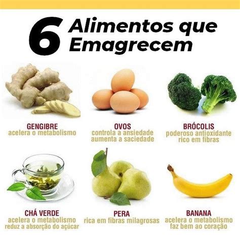 6 Alimentos Que Emagrecem Alimentos Para Emagrecer Dicas Saudaveis