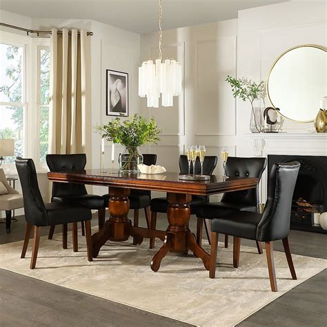 Chatsworth Extending Dining Table Bewley Chairs Dark Solid