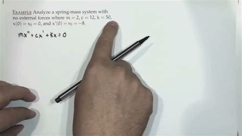 Differential Eqns F22 12 Spring Mass Damper Systems YouTube