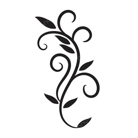 Ornamento Floral Vector Png Dibujos Arbol De Flores Hojas Florales Floral Png Y Vector Para