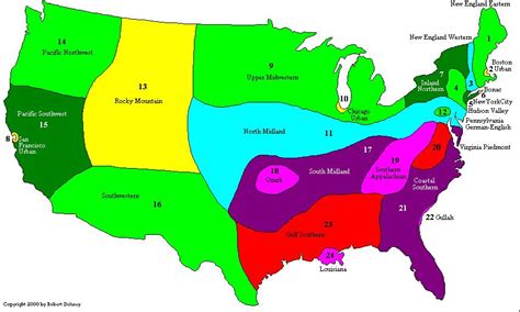 Dialectos de inglés en Estados Unidos