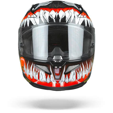 HJC RPHA 11 Venom 2 Marvel MC1 Casque Intégral Noir Rouge Blanc