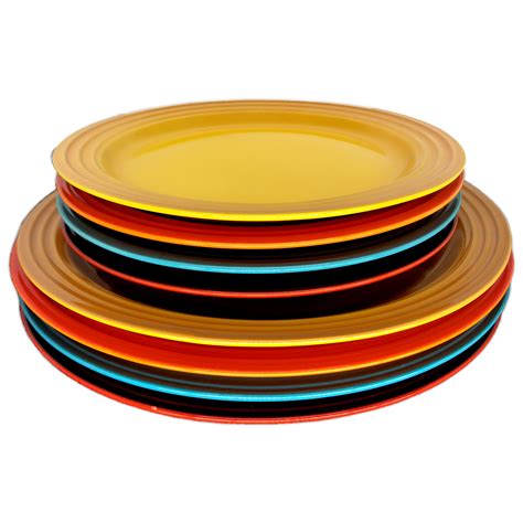 Jogo de Pratos Le Creuset 22 e 27cm Coloridos 8pçs