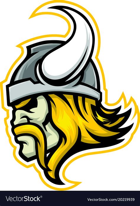 Viking Head Logo Royalty Free Vector Image Vectorstock