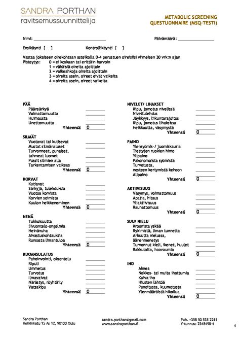 MSQ Antioksidanttiklinikat