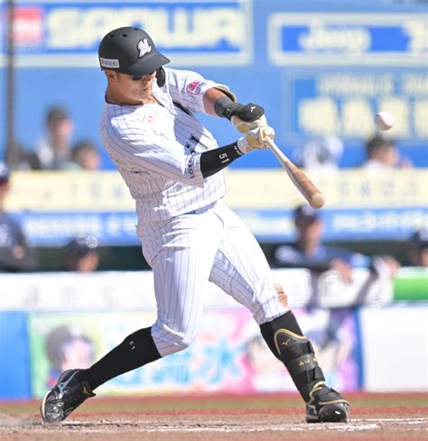 【ロッテ】山口航輝が勝ち越しの2号ソロ「完璧でした」｜パ・リーグ｜プロ野球