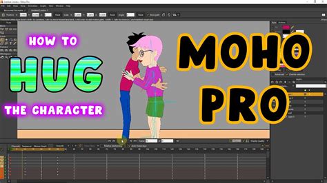 How To Hug The Character In Moho Tutorial Anime Studio Youtube