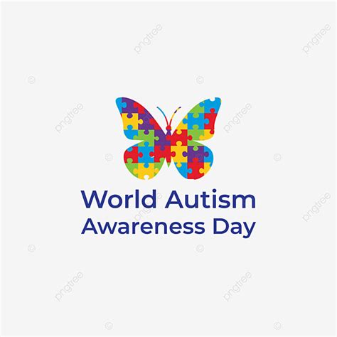 World Autism Awareness Day With Butterfly Design World Autism