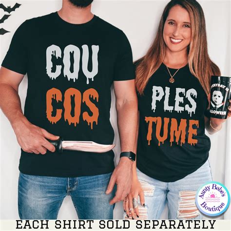 Funny Couples Halloween Shirts His And Hers Matching Halloween Shirts