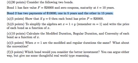 Solved Points Consider The Following Two Bonds Chegg