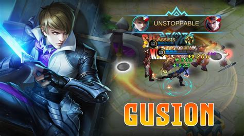 Gusion Solo Rank Gameplay Thynstar Gaming Youtube