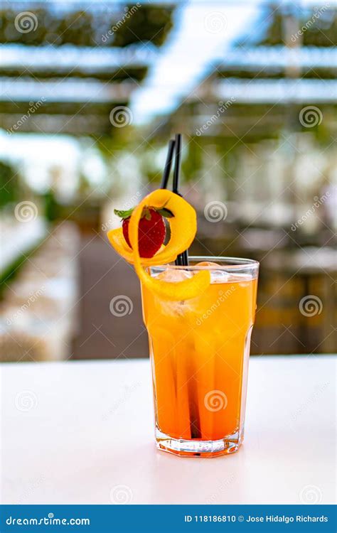 Sex On The Beach Cocktail Stock Photo Image Of Andalusia