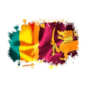 Sri Lanka Watercolor Flag New Sri Lanka Flag Day Png Transparent