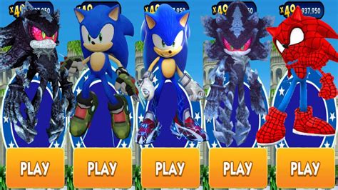 Sonic Dash Vs Spiderhog Sonic Run Vs Sonic Prime Boscage Maze Sonic