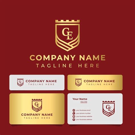 Premium Vector Letter Ge Monogram Shield King Logo Suitable For Any