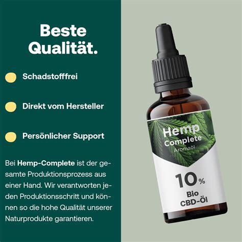 Bio CBD Öl 10 Hemp Complete elite CBD Tropfen