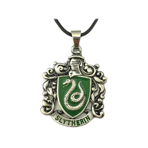 Harry Potter Slytherin Movie Book Pendant Necklace With T Box From