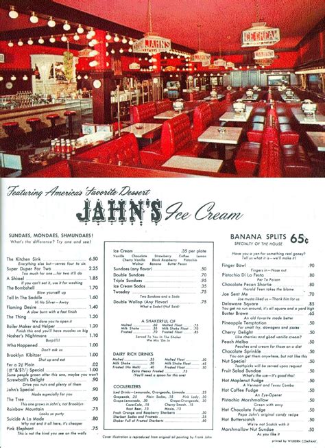 Special Exclusive Jahn S Menu From 1958 And Issue 100 Back In The Bronx