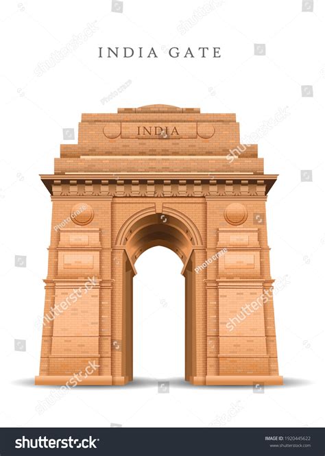 India Gate Delhi Sketch Images Stock Photos And Vectors Shutterstock