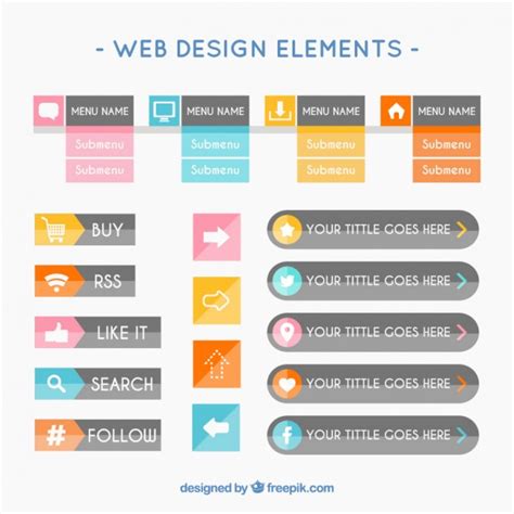 Free Web Design Elements For Stylish Website Looks