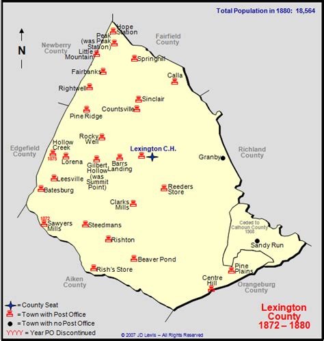 Lexington County Sc 1872 To 1880