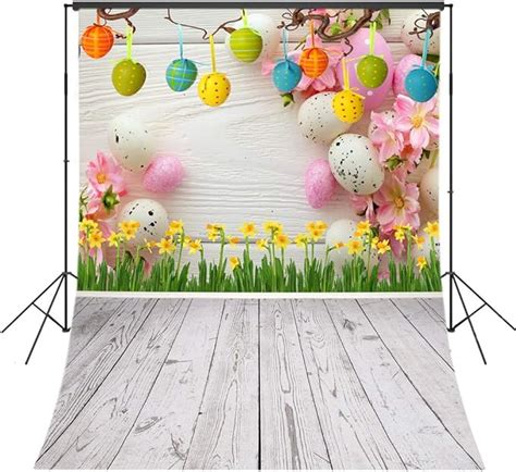 Amazon LB 6x9ft Fabric Spring Easter Backdrops For Photography