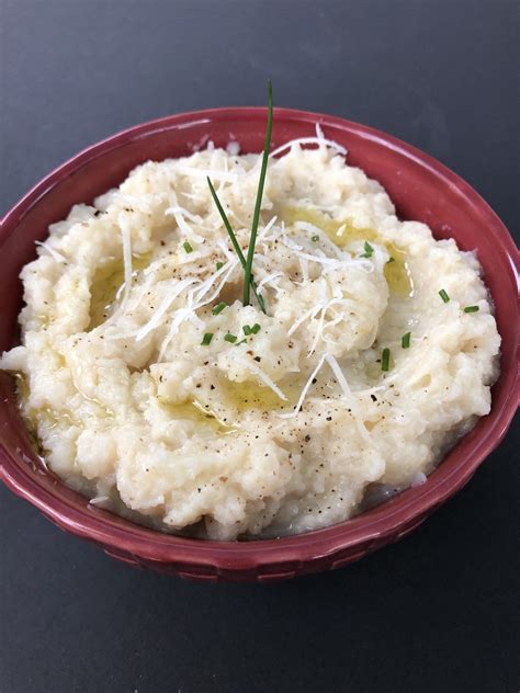 Instant Pot Parmesan Cauliflower Mash - Pots + Planes