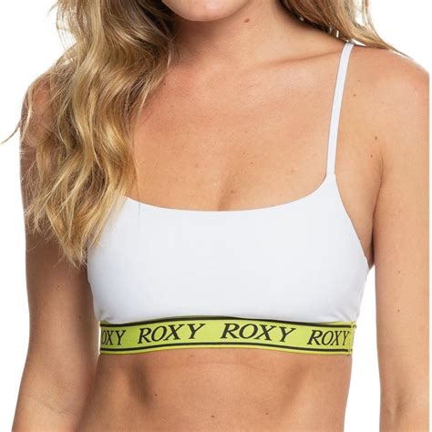 Haut De Bikini Blanc Femme Roxy Kelia Athletic Bralette Espace Des