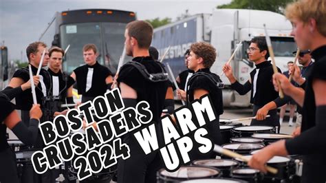 Boston Crusaders Drumline Warm Ups Dci Muncie Youtube