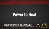 Power To Heal Acts By Pastor Dan Walker Messages Life