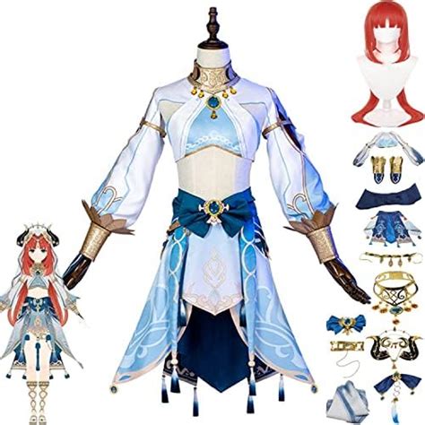 Genshin Impact Nilou Cosplay Costume Outfit Hutao Uniform Dress Full