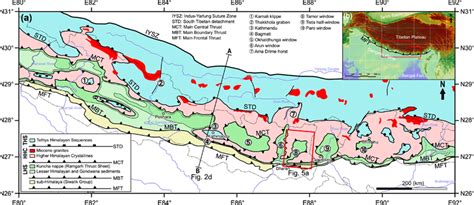 A Geotectonic Map Of The Central And Eastern Himalayas After DeCelles