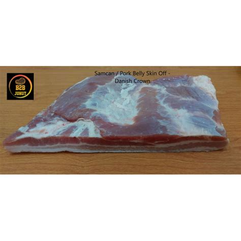 Jual Samcan Daging Babi Import Pork Belly Skin Off Kg Danish Crown