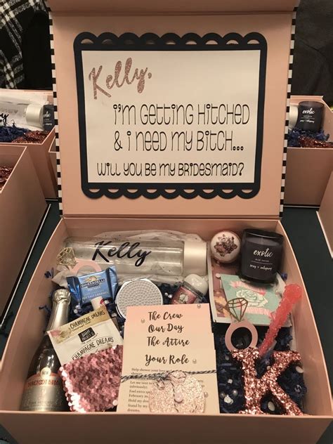 Bridesmaid Box Wedding Gifts For Bridesmaids Gifts For Wedding Party