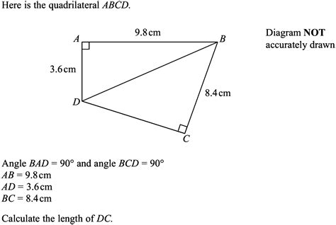 Solved Here Is The Quadrilateral Abcd Diagram Not Accurately Drawn