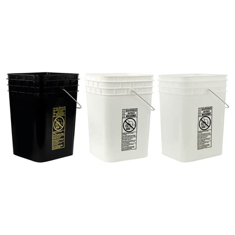 Hdpe Square Buckets And Lids Us Plastic Corp