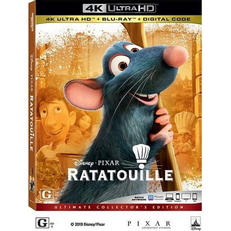 Walt Disneys Ratatouille 4k Ultra Hd Blu Ray And Digital Code Edition