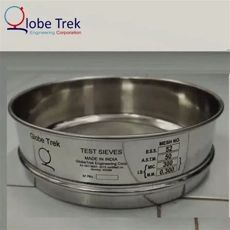 Globetrek SS Testing Sieves GT 504 For Particle Size Analysis In Lab