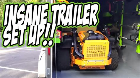 Insane Lawn Care Set Up 2018 Enclosed Trailer Youtube