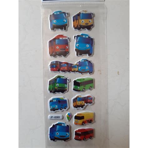 Tayo The Little Bus Cartoon 3d Stickers For Children Price In Pakistan