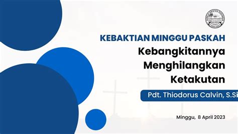 Kebaktian Paskah April Gkp Bethani Tanah Tinggi Youtube