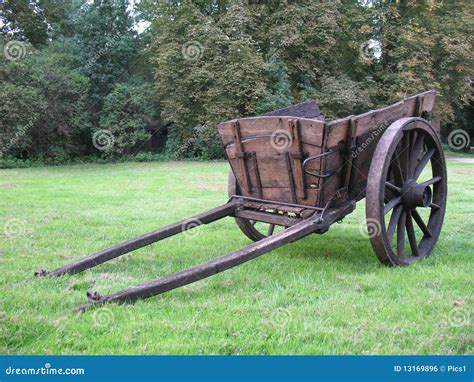 Antique Old Cart Stock Photo Image Of Meadow Means 13169896